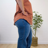 Curvy Hr Wide Leg Denim