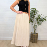 Scallop Midi Skirt