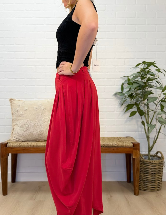 Pleated Balloon Pants