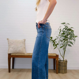 Hr Ankle Wide Denim