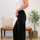 Hr Cropped Wide Jeans