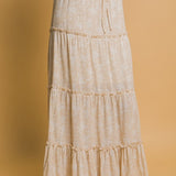 Floral Tiered Maxi Skirt