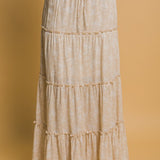 Floral Tiered Maxi Skirt