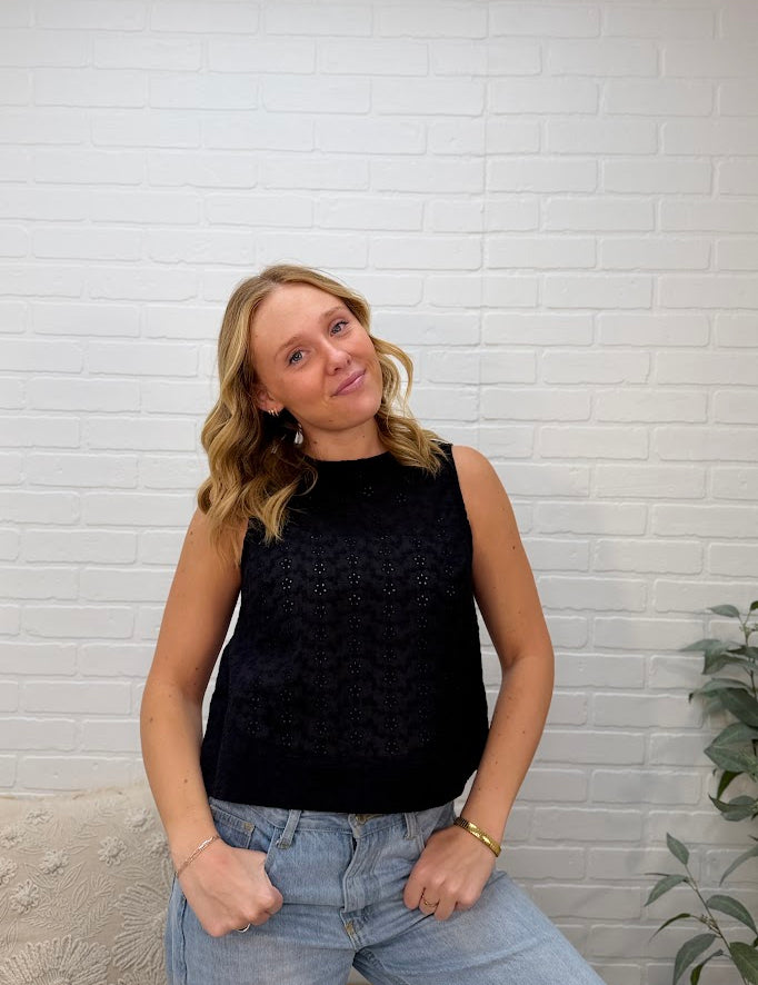 Elaine Eyelet Top