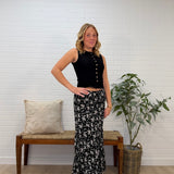 Floral Tiered Maxi Skirt