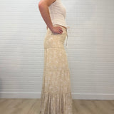 Floral Tiered Maxi Skirt