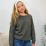 Classic Cut Cotton L/s Sweater Top