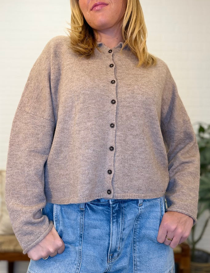 Lightweight Button Down Knit Cardigan