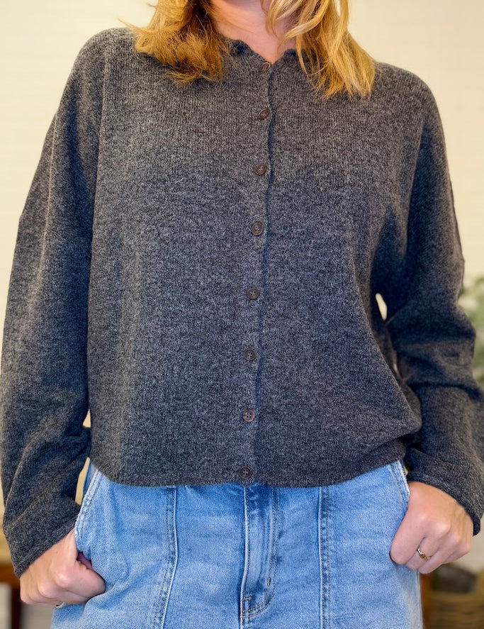 Lightweight Button Down Knit Cardigan