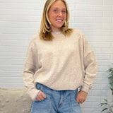 Contrast Trim Long Sleeve Sweater