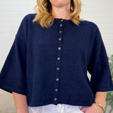 Button Down Knit Sweater Cardigan