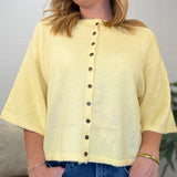 Button Down Knit Sweater Cardigan