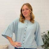 Button Down Knit Sweater Cardigan