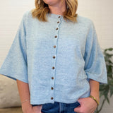 Button Down Knit Sweater Cardigan