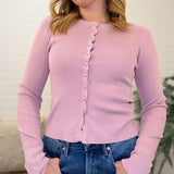 Button Up Sweater Top