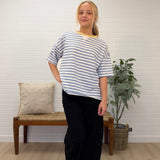 High Rise Low Curve Barrel With Embroidery