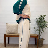 Drawstring Wide Leg Pant