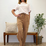 Mineral Washed Wide Leg Casual Comfy Pants