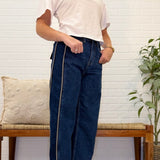 Spandex High Rise Low Curve Barrel With Side Panel