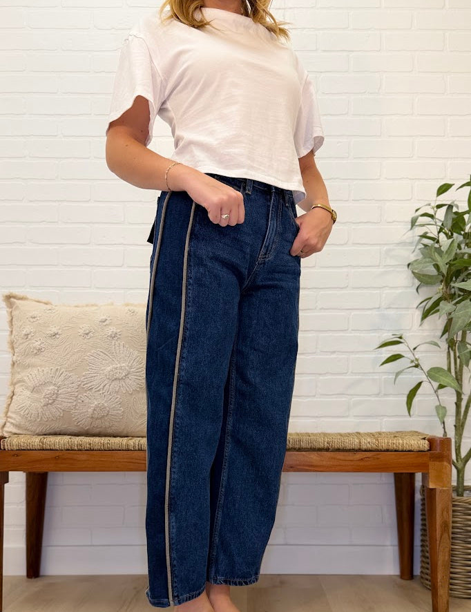 Spandex High Rise Low Curve Barrel With Side Panel