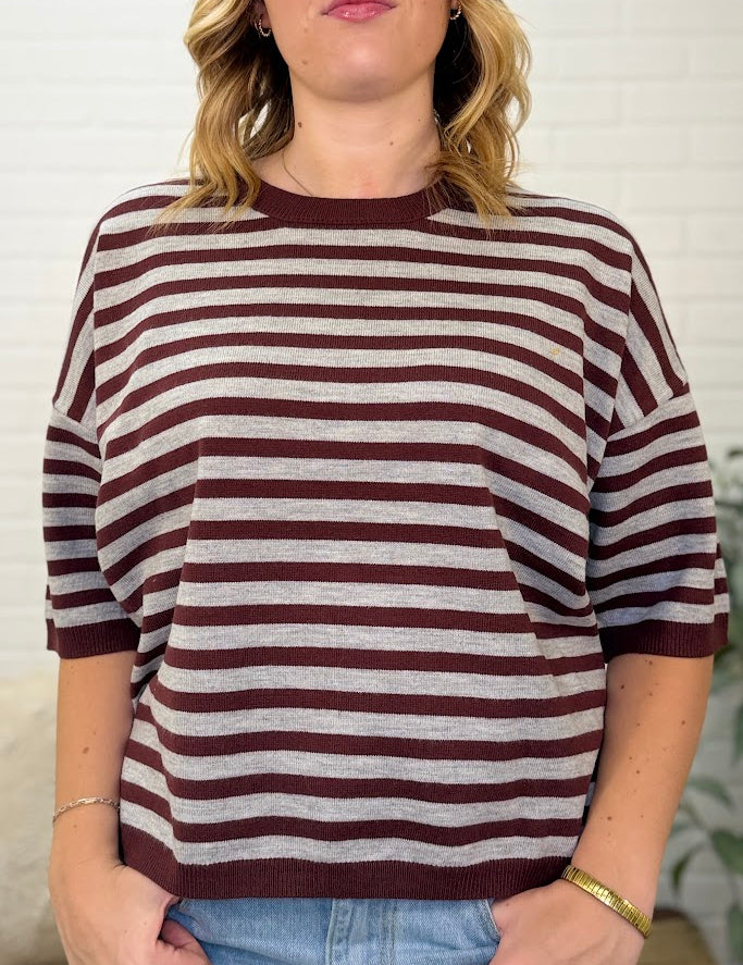 Striped Crew Neck Sweater