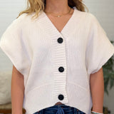Sleeveless Button Vest