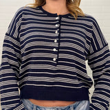 Striped Henley Top