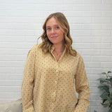 Button-up Polka Dot Shirt