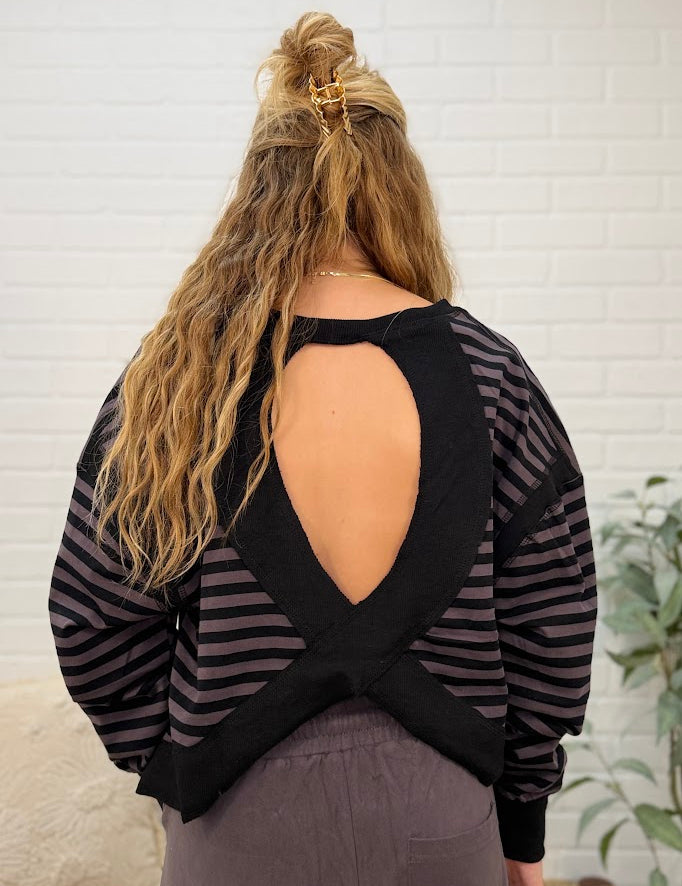 Striped Long Sleeve Top