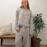 Striped Waist Drawstring Pants