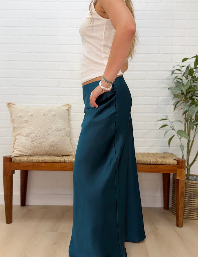 Satin Maxi Skirt