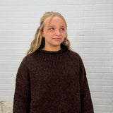 Mock Neck Long Sleeve Oversized Knit Sweater