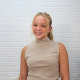 Sleeveless Mock Neck Top