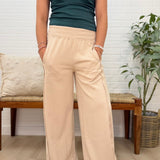 Elastic Waist Side Panel Knit Lounge Pants
