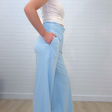 Mineral Washed Smocked Waist Pants