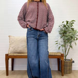 High Rise Wide Leg W/ Seamed Panels
