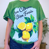 Des Citrons Lemons Mineral-dyed Green T-shirt