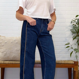 Spandex High Rise Low Curve Barrel With Side Panel
