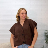 Sleeveless Button Vest